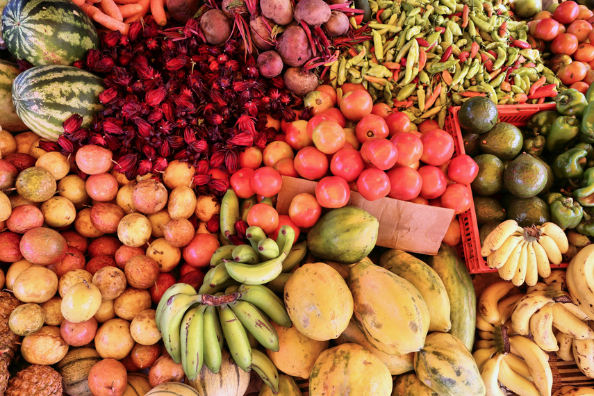 Guadeloupe vegetable market